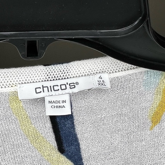 Chicos The Summer Romance Abstract Cardigan 2Xl - Picture 9 of 12